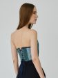 Upcycled Denim Bodice Corset Online now