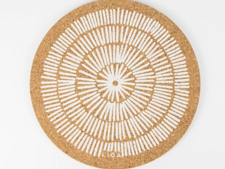 Cork Mats | Sandy Lines White Online Sale