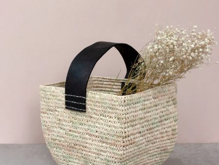 Half Moon Forage Basket, Black For Sale