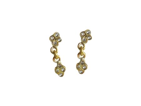 Disco Mini Cube Double Drop Earrings For Discount