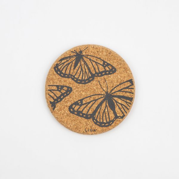 Cork Coaster Butterflies Discount