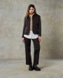 Batch 06 - Womens Dark Chocolate Wool Herringbone Suit on Sale