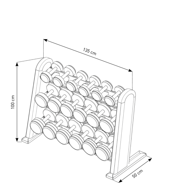 NOHrD Dumbbells Rack Oak For Cheap