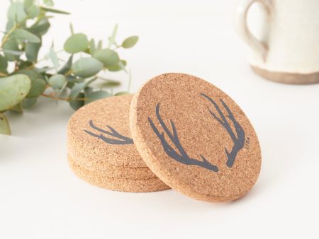 Cork Coaster Antler Discount