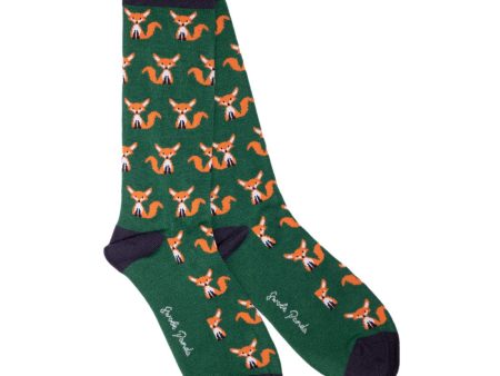 Fox Bamboo Socks (Comfort Cuff) For Discount