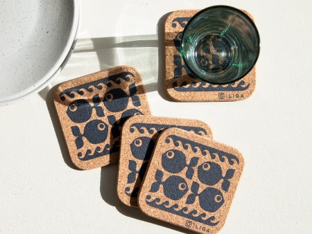 Hornsea Cork Coasters | Fish Cheap