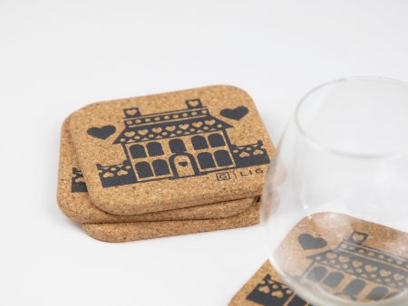 Hornsea Cork Coasters | Houses Hot on Sale