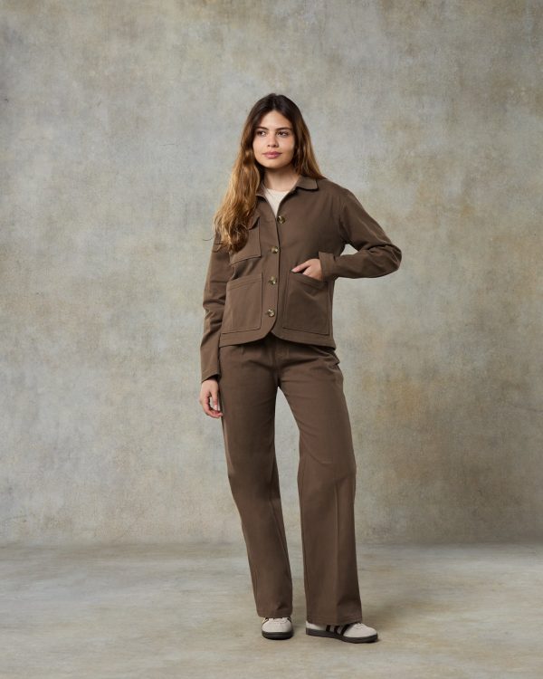 Batch 06 - Womens Mocha Cotton Suit Online now