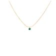 Rising Star Emerald Solitaire Necklace For Discount