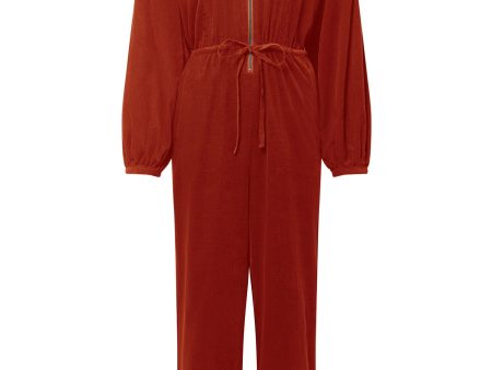 AMRITA JUMPSUIT - Terracotta Hot on Sale