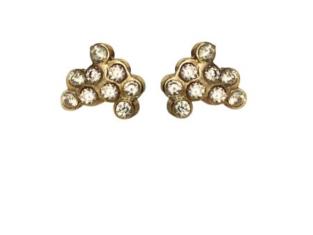 Fizzy Gigs Diamond Stud Earrings Fashion