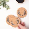 Cork Coaster Antler Discount