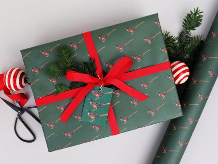 PHEASANT CHRISTMAS WRAPPING PAPER Online