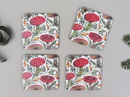 MUSHROOM COASTER SET OF FOUR Sale