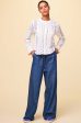 Juliana Drawstring Trouser | Chambray Blue For Discount