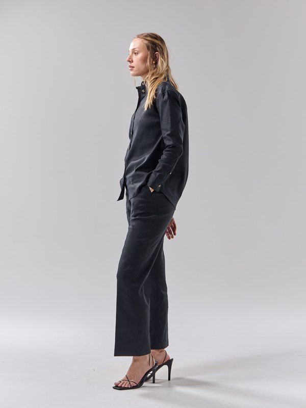 Batch 05 - Womens Black Linen Shirt Supply