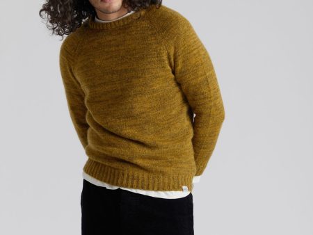 ELIJAH - Mohair Blend Jumper Mustard Fashion