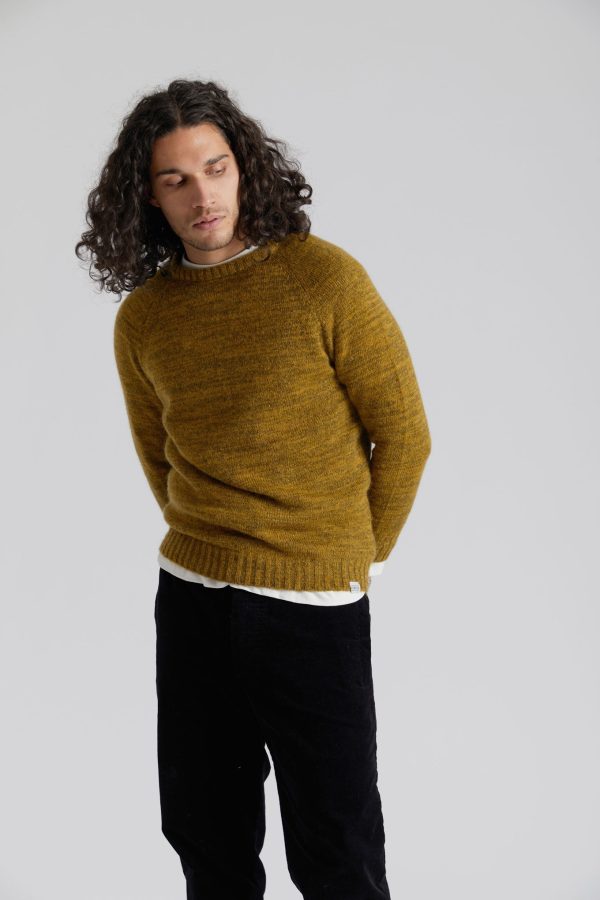 ELIJAH - Mohair Blend Jumper Mustard Fashion