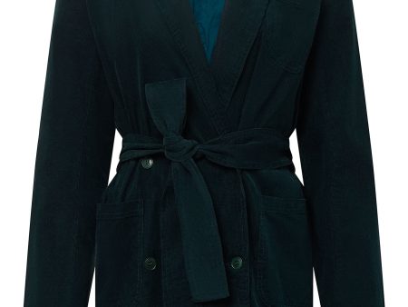 MEG BLAZER - Dark Marine Online Hot Sale