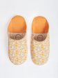 Margot Floral Babouche Slippers, Honey on Sale