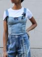 Upcycled Denim Deconstructed Corset For Cheap