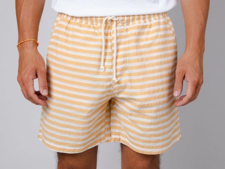 Stripes Short Yellow Hot on Sale