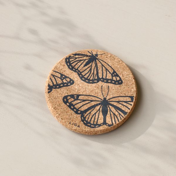 Cork Coaster Butterflies Discount