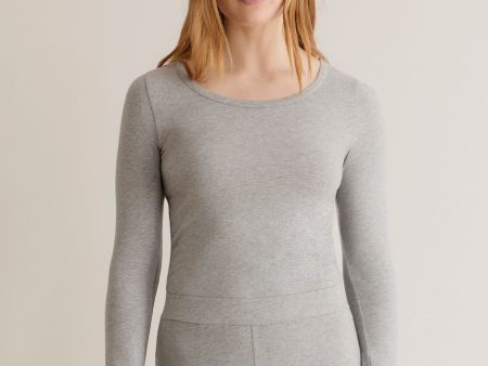 DARCEY Top - GOTS Organic Cotton Grey Online