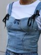 Upcycled Denim Deconstructed Corset For Cheap