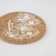 Cork Coaster Orchid White Online Sale