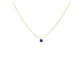 Rising Star Blue Sapphire Solitaire Necklace Online