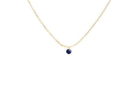 Rising Star Blue Sapphire Solitaire Necklace Online