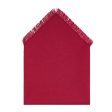 Burgundy Cotton Napkins (Set of 2) Cheap