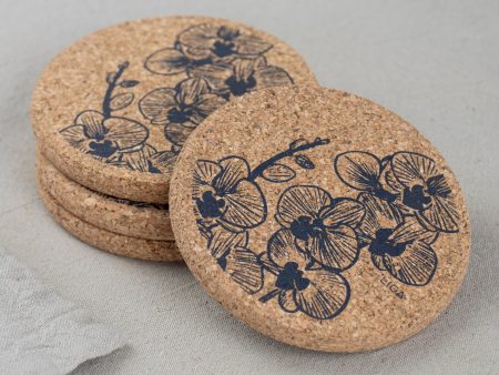 Cork Coaster Orchid Grey on Sale