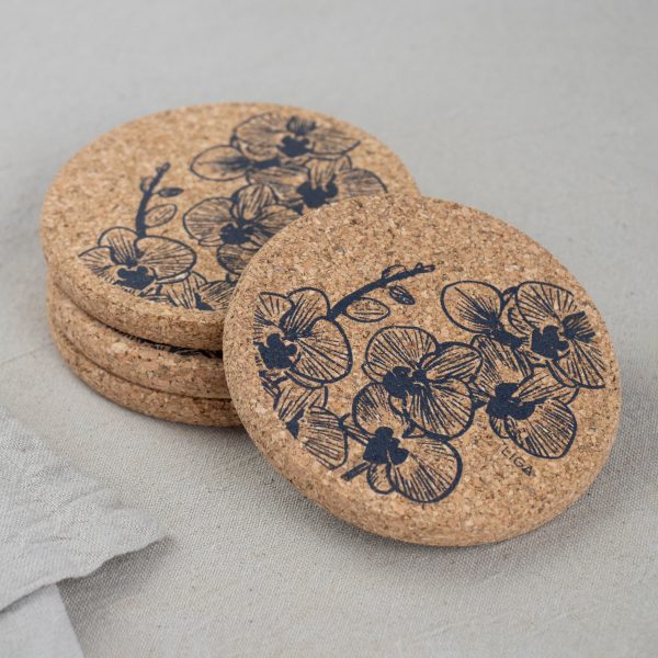 Cork Coaster Orchid Grey on Sale