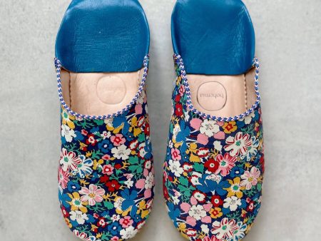 Liberty Print Babouche Slippers, Westbourne Posy Hot on Sale