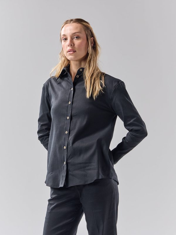 Batch 05 - Womens Black Linen Shirt Supply