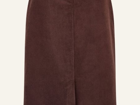 Mallory Corduroy Skirt | Chocolate Hot on Sale