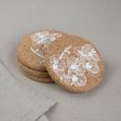 Cork Coaster Orchid White Online Sale