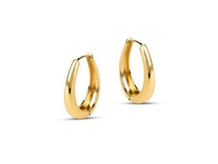 Lola Large Curve Hoop Earrings Discount