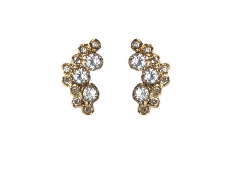 Aynur Diamond Stud Earrings Cheap