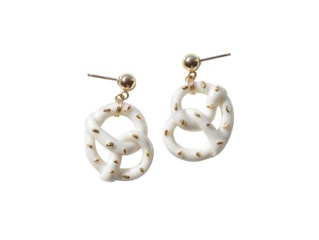 Mini Porcelain Pretzel Earrings Online Sale