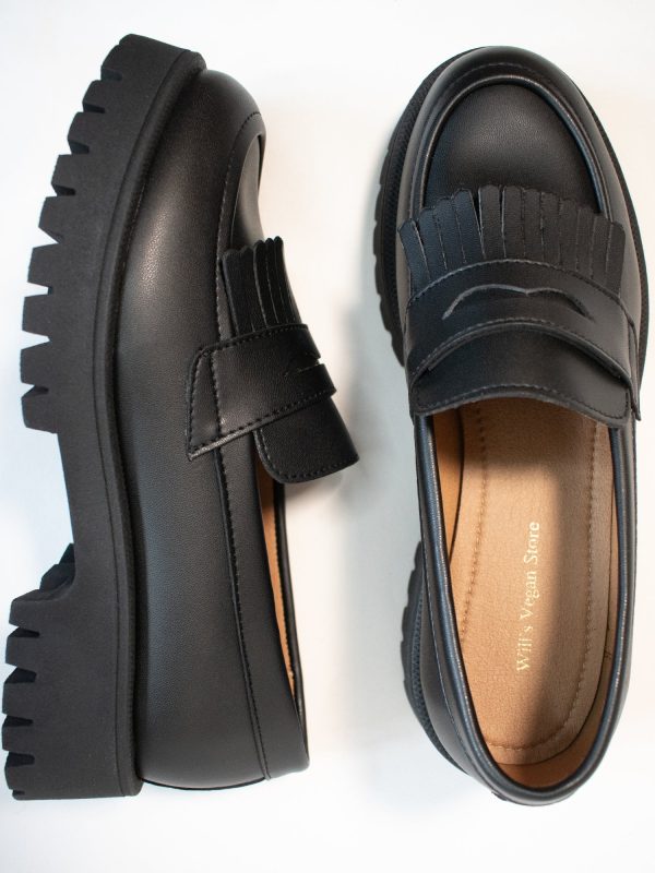 Track Sole Fringe Loafers For Sale