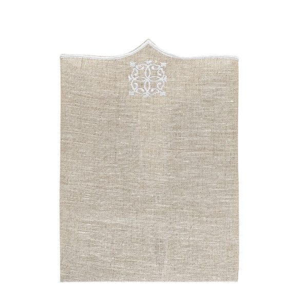 Beige Figura Linen Napkin (Set of 2) For Sale