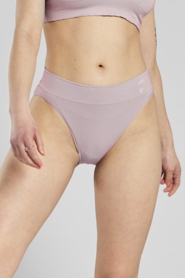 Asagao seamless stretch-bamboo briefs - Blossom Lilac Hot on Sale