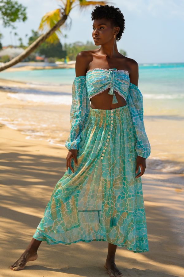 AQUA PEBBLES FIJI SKIRT Fashion