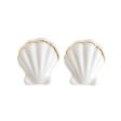 Porcelain Clam Shell Clip-On Earrings For Discount