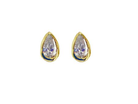 Cassiopeia Pear Cut Diamond Stud Earrings Cheap