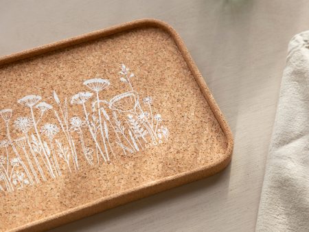 Cork Drinks Tray | Flowers Fashion