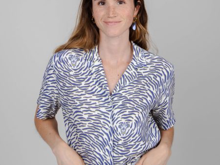 Tiger Aloha Blouse White Online Sale